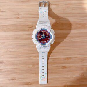 RARE BAND Casio Baby-G BA-112 Women's Watch Digital Analog Colorful Pre-owned